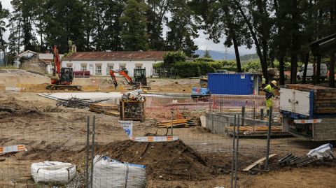 As estn las obras del parque acutico de Monterrei.