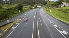 La carretera PO-11 en Pontevedra, en el tramo clasificado como Tefiva por riesgo de animales salvajes en la calzada