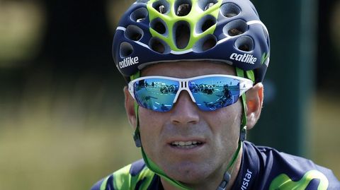 Alejandro Valverde (Movistar Team), que desarrollar� un papel secundario por la presencia del joven colombiano, tambi�n se ejercit� esta ma�ana en Utrecht.