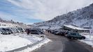 La estacin de Fuentes de Invierno llena de gente