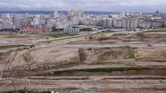 Imagen de archivo de las obras de urbanizaci�n de Visma