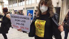 Imagen de archivo de una manifestaci�n de peluquer�as de toda la provincia de Lugo exigiendo una bajada del IVA al 10%
