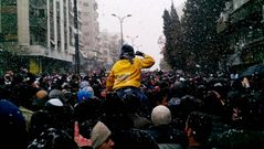 Manifestaci�n contra el Gobierno en Damasco