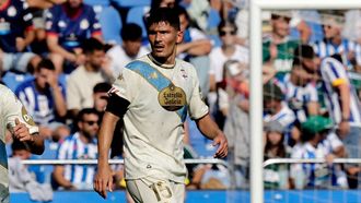 Loureiro, durante un encuentro del D�por en Riazor.