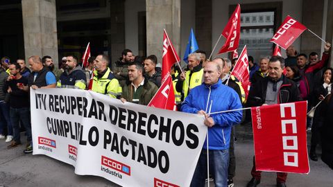 Protesta de trabajadores de las ITV