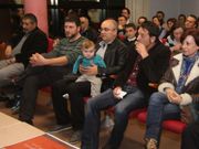 Xacobe, no colo do presidente fundador<span lang= es-es >, Ant�n Riveiro Coello</span>