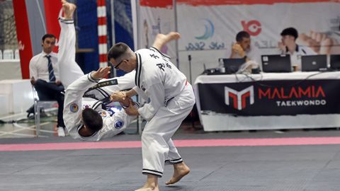 Campeonato gallego de hapkido en el Pabell&oacute;n de Barra&ntilde;a