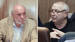 A la izquierda, el aclade de Sarria Claudio Garrido, y a la derecha el concejal cesado Benjam�n Escontrela