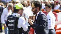 Ben Sulayem junto a Fernando Alonso en una imagen reciente. 