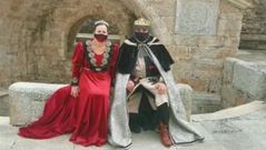 Do�a Urraca y Alfonso VI, ataviados con mascarilla, preparan ya el Mercado Medieval del 2021