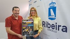 David Sampedro, de la empresa A Cantaruxa, y Ana Sampedro, concejala de cultura