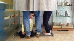 Votaciones en un colegio de sordos de Santiago