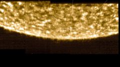 Mapa de radiacin del polo sur solar obtenido por la Solar Orbiter
