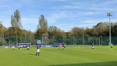 Momento del partido entre el Real Oviedo y el Deportivo