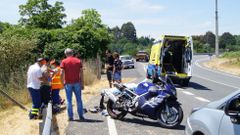 El accidente tuvo lugar en Maceda a mediod�a