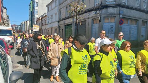 La manifestación recorrió la ciudad desde A Milagrosa hasta el centro
