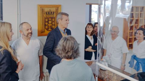 Visita de Rueda a la residencia de tiempo libre de O Carballi�o.