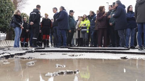 El presidente del Gobierno, Pedro S�nchez, visit� este lunes la localidad granadina de Hu�tor T�jar, afectada gravemente por el desbordamiento del r�o Genil tras el paso de la borrasca Leonardo