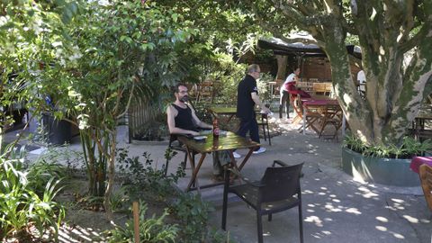 Casa Felisa, en Santiago.�El jard�n de este restaurante fue la huerta de un antiguo convento, y el camelio seguro que ya daba buena sombra. Ahora tiene m�s compa��a arb�rea. Es un espacio exuberante pero con hojas cl�sicas, como la carta del restaurante, que no se separa de los indispensables de la gastronom�a gallega.