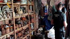 Las mil piezas incautadas en la operaci�n antidrogas en Valencia.