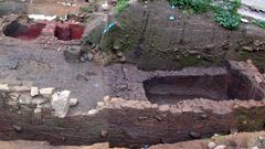 Aspecto de parte de la factor�a romana de salaz�n localizada en los solares 39-41 de Marqu�s de Valladares