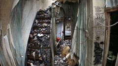Incendio en una narcocasa okupada de Ribeira
