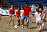 Jugadores como Rub�n Arce y �lex ya participaron en actividades del club en O Couto.