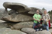 Dos veteranos divulgadores de los Penedos, G�ndara y Lema.