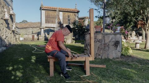 Antonio Cid Tesouro, cestero de Santa Mariña de Augas Santas