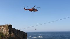 Un momento del rescate