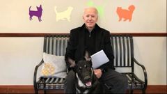 La protectora de animales de Delaware colg� en las redes una foto de Biden con el pastor alem�n Major