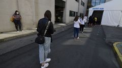 El proceso de vacunaci�n continu� en el hospital de Barbanza este fin de semana