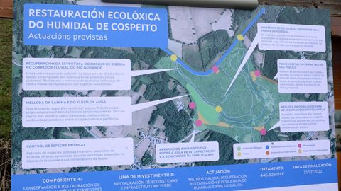 La conselleira y las autoridades presentaron el plan de conservacin de la laguna de Cospeito