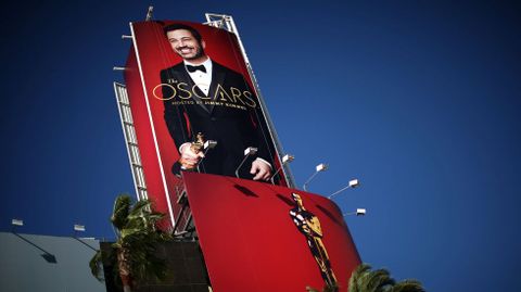 Anuncio de los Óscar con Jimmy Kimmel.