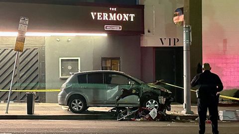 Lugar del atropello en Los Ángeles.