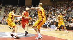 Espa�a-Macedonia, el 20 de agosto del 2013, en Sar.
