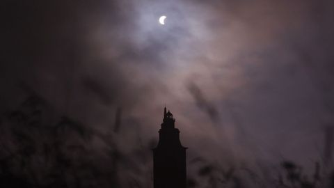 Eclipse desde la Torre de H�rcules