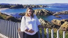 Luisa L�pez, embarazada de cinco meses de su primer hijo, Miguel, al que perdi� en la semana 36 de gestaci�n