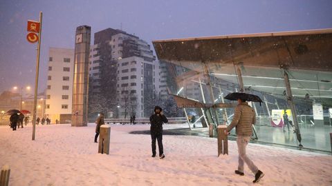 Temporal de nieve en Bilbao