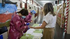 Este mi�rcoles se realizaron los test serol�gicos en el CEIP San Francisco Javier de A Coru�a