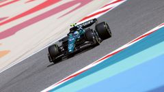 Fernando Alonso.Fernando Alonso durante la pretemporada en Bahrein