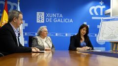 La alcaldesa y la conselleira, firmando la aprobacin definitiva del Plan Bsico de Alfoz