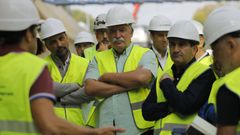 Ángel García Seoane en las obras del Sol y Mar