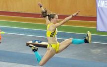 La pobrense Iria Forj�n hizo un salto de 5,47 metros en las pistas de A Coru�a el domingo. 