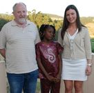 Venancio Fern�ndez, Dolores y la alcaldesa, ayer antes del acto.