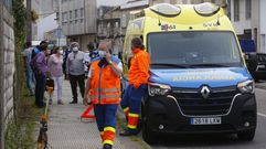 El siniestro tuvo lugar en la calle Montero R�os, en la carretera vieja de Pontevedra a Mar�n 