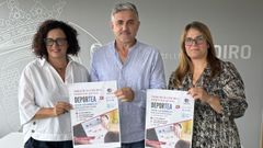 Margarita Hermo, Marcos Fajardo y Patricia Davila, en la presentacin