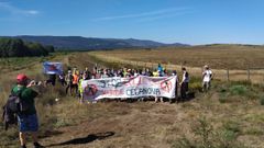 Vecinos protestan contra la instalaci�n de un parque e�lico en Celanova