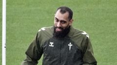 Borja Iglesias apunta al duelo ante el Valencia tras haberse perdido el Oviedo-Celta por lesi�n.