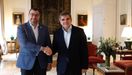 El presidente del Principado de Asturias, Adri�n Barb�n, y el embajador de Espa�a en Argentina, Joaqu�n de Ar�stegui